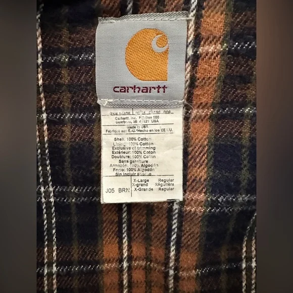 Carhartt Brown Hooded Jacket - Picture 7 of 9